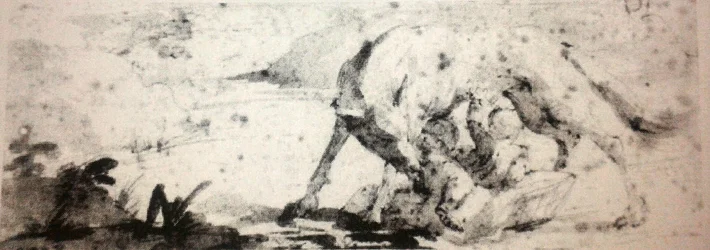 Romulus und Remus, gesäugt von einer Wölfin